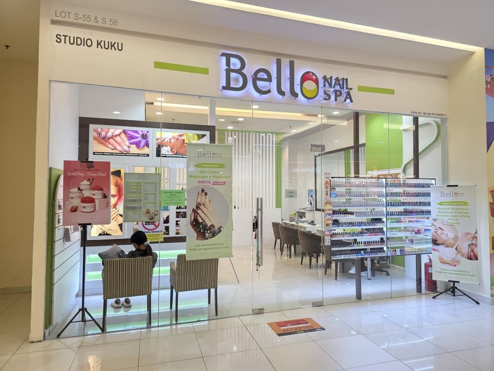 Bello Nail Spa storefront at KIPMall Setapak