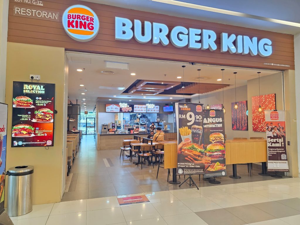 Burger King storefront at KIPMall Setapak