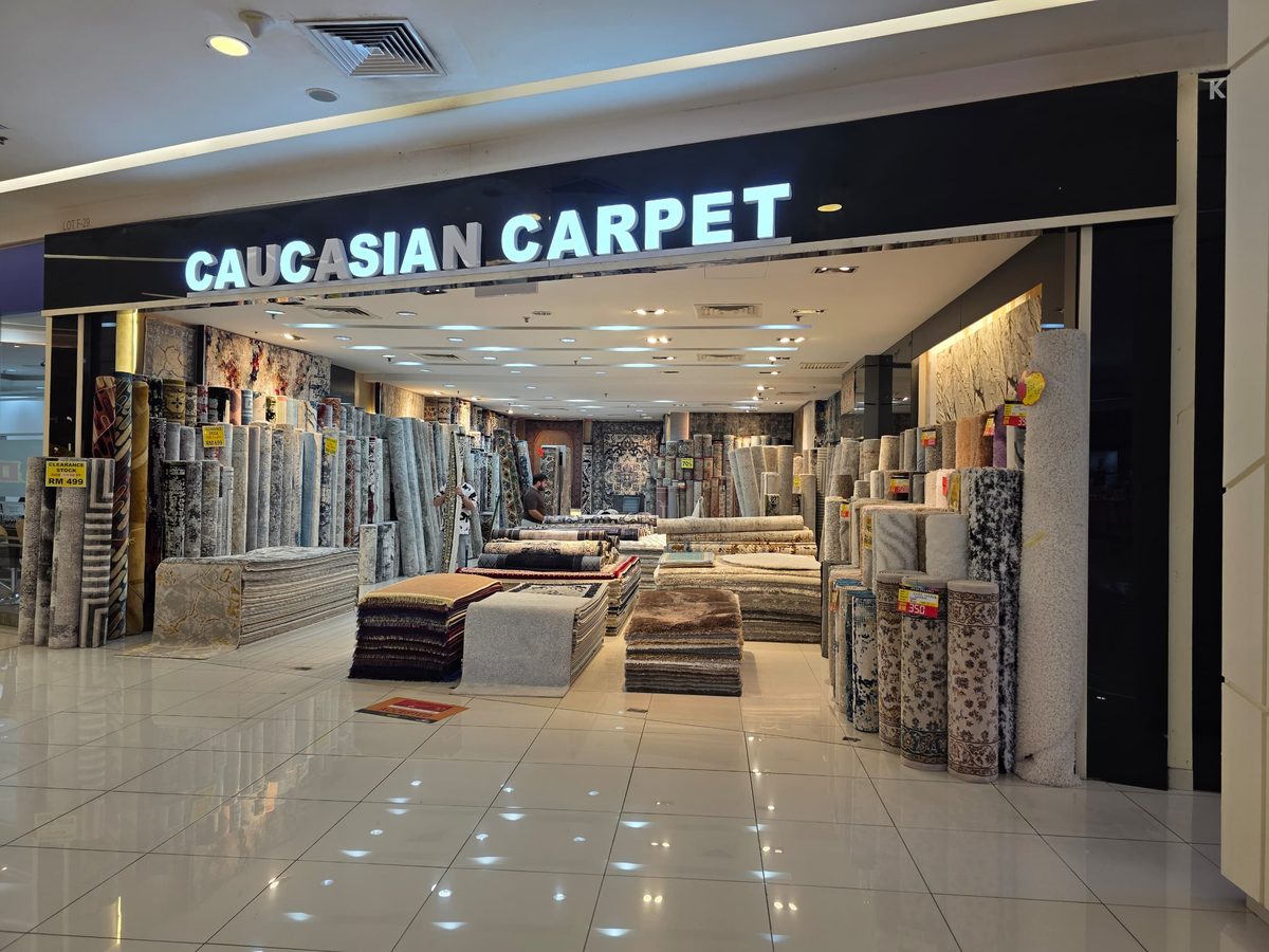 Caucasian Carpet storefront at KIPMall Setapak