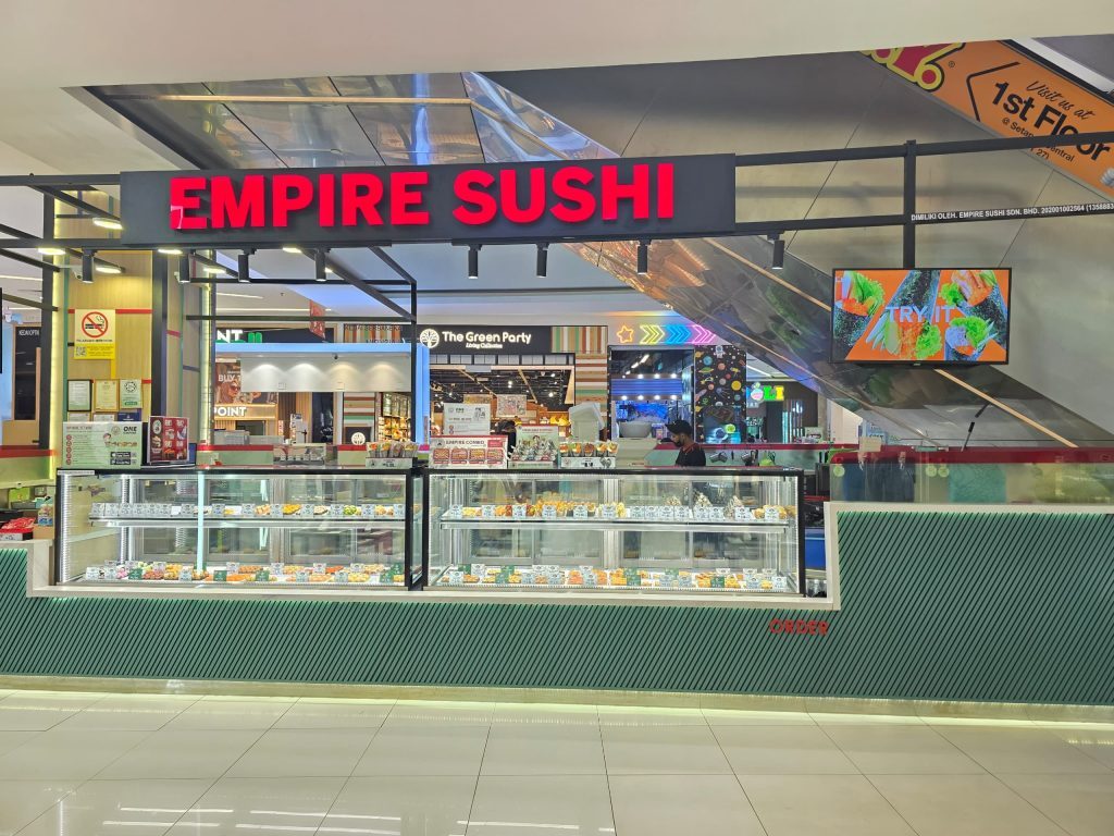 Empire Sushi storefront at KIPMall Setapak