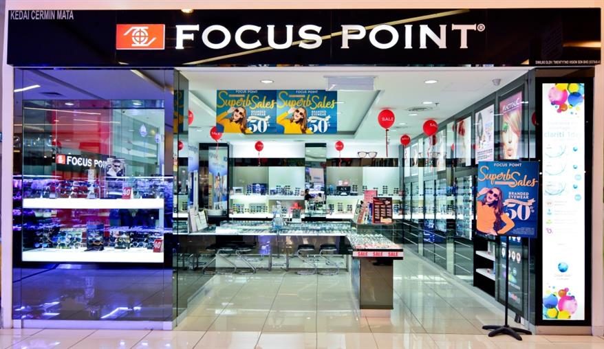 Focus Point storefront at KIPMall Setapak