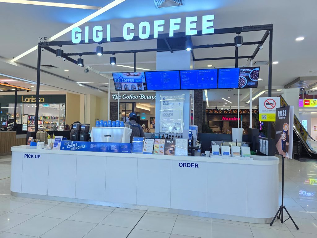 GIGI COFFEE storefront at KIPMall Setapak
