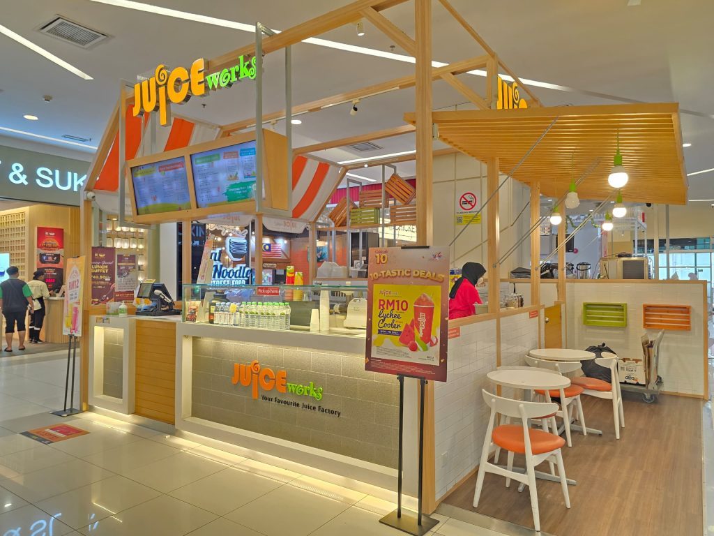 Juice Works storefront at KIPMall Setapak
