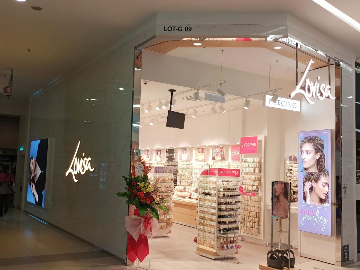 Lovisa storefront at KIPMall Setapak