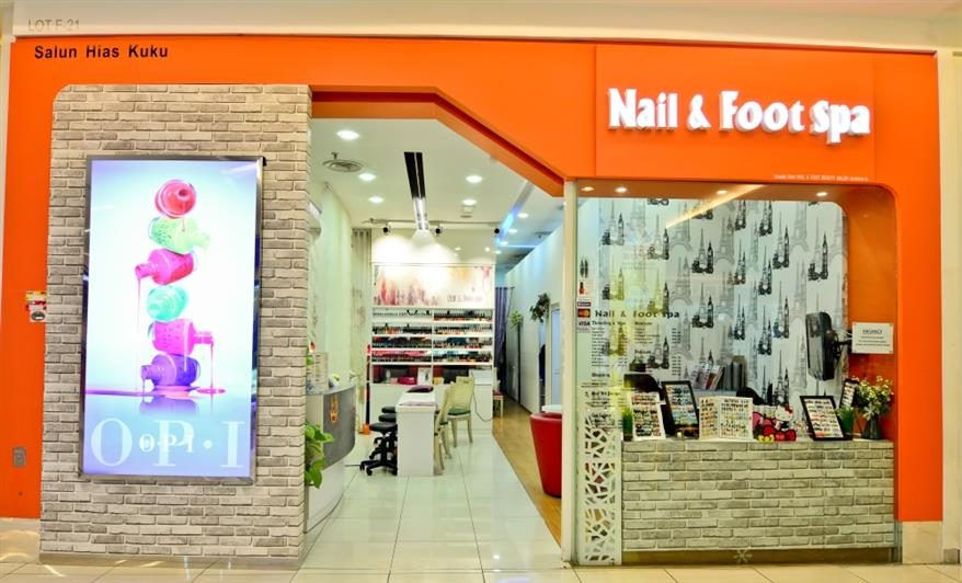 Nail & Foot Spa storefront at KIPMall Setapak