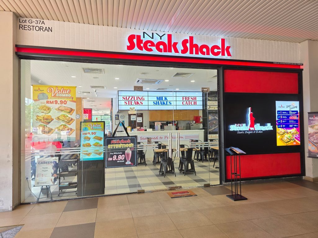 NY Steak Shacks storefront at KIPMall Setapak
