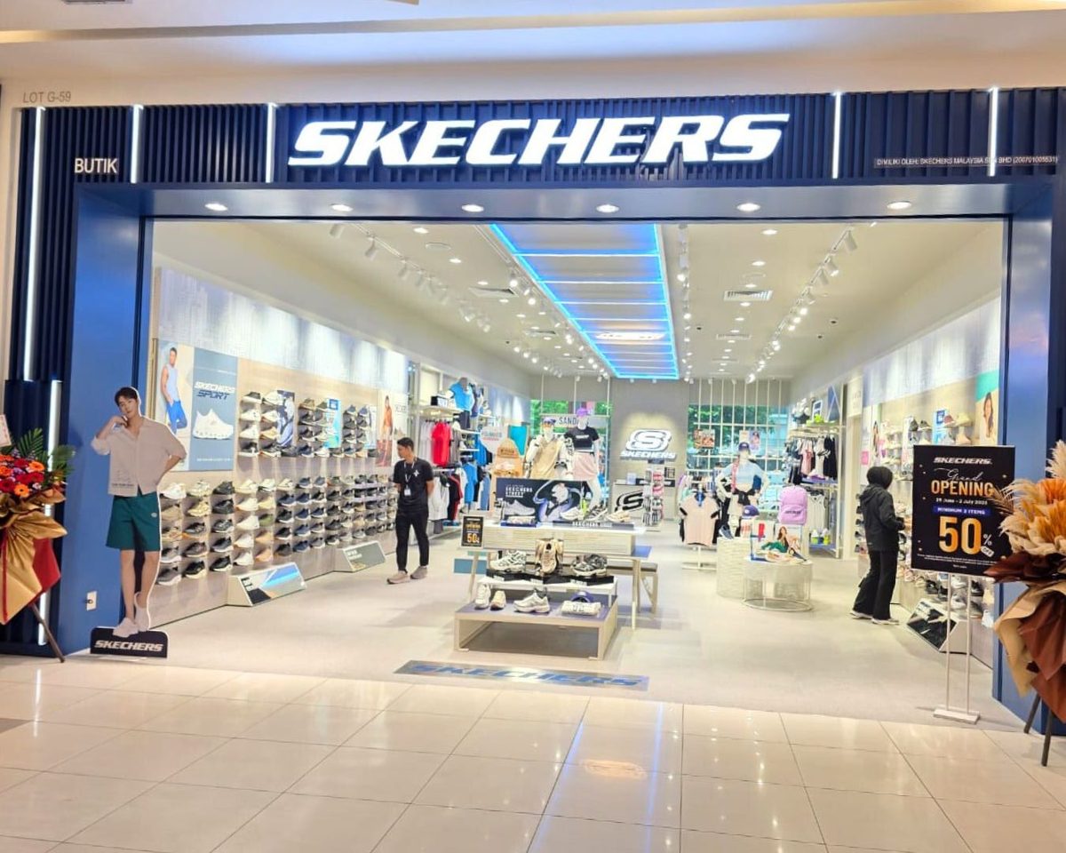 Skechers storefront at KIPMall Setapak
