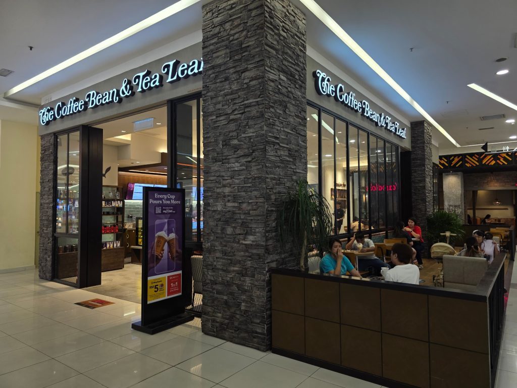 The Coffee Bean & Tea Leaf storefront at KIPMall Setapak